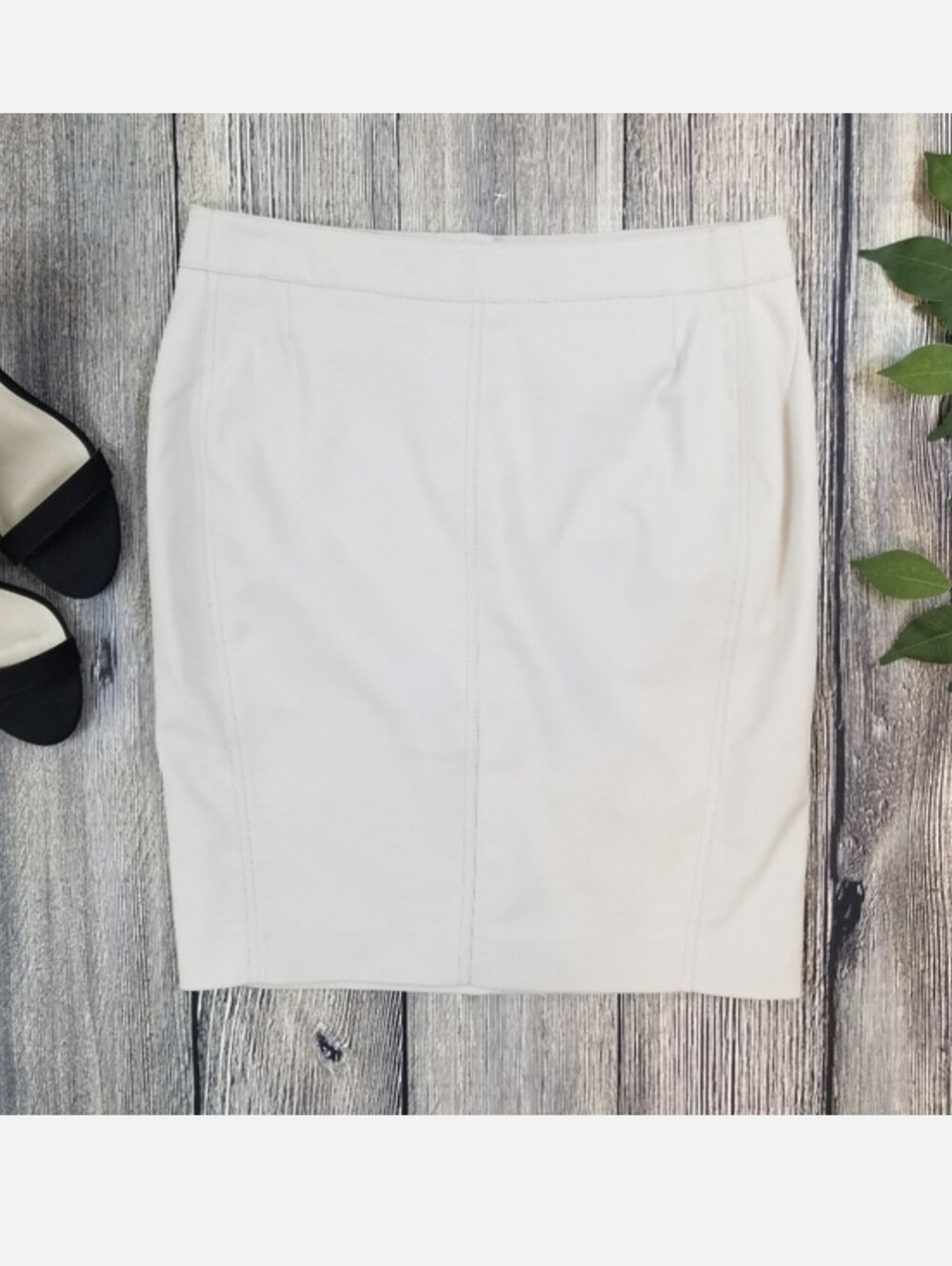 Akris Punto Cotton Cream Skirt